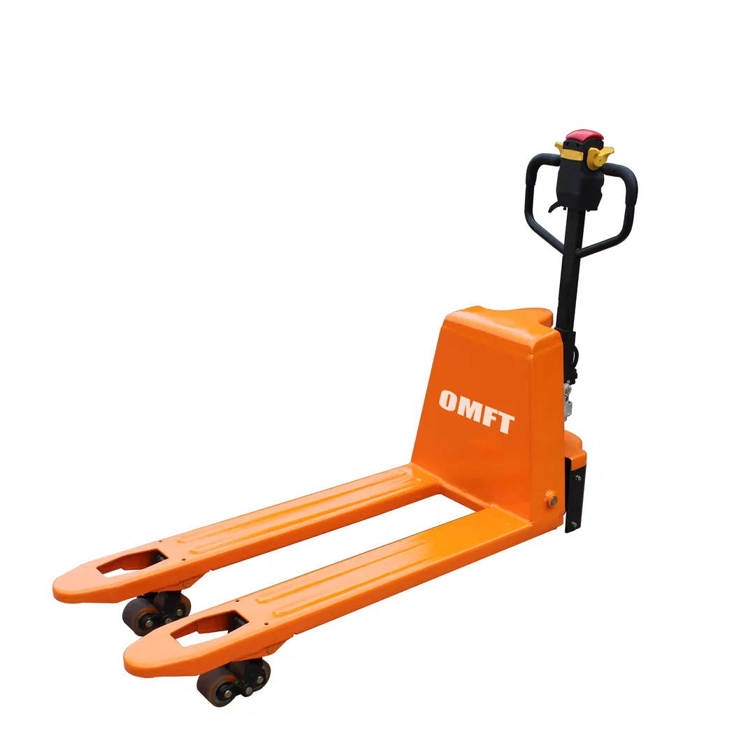 1.5 T 1500kg Cold Storage Warehouse Mini Electric Pallet Truck Semi-Electric Pallet Truck Battery Operated