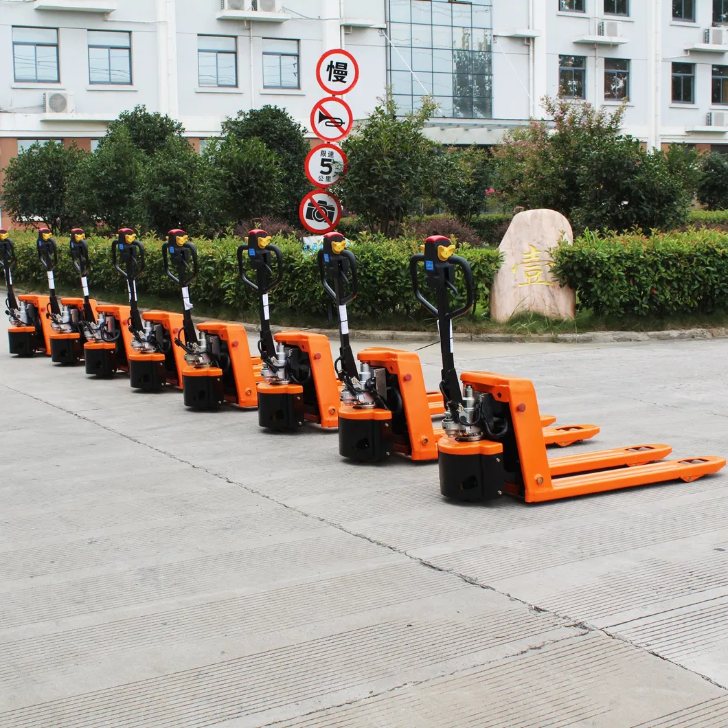 1.5 T 1500kg Cold Storage Warehouse Mini Electric Pallet Truck Semi-Electric Pallet Truck Battery Operated