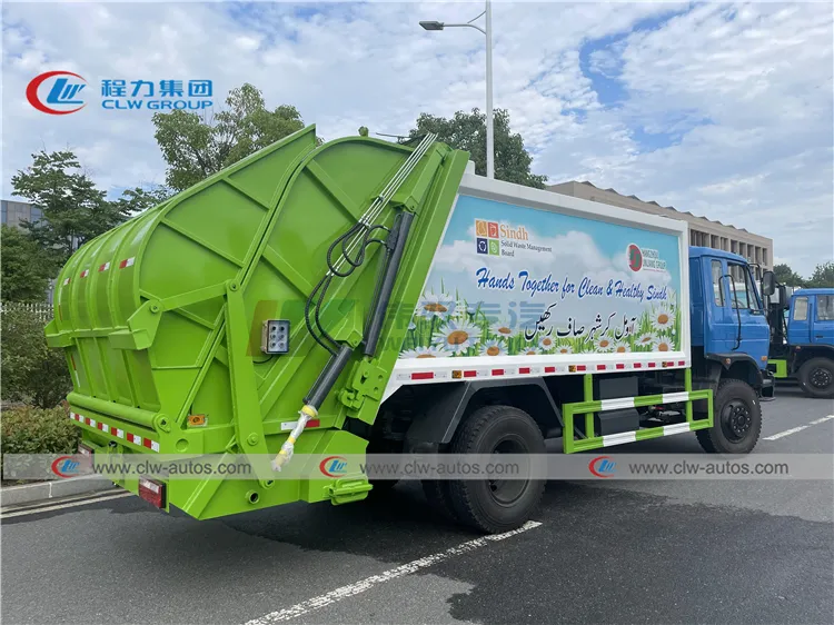 10 Tons 12m3 Garbage Compactor Truck Dongfeng City Waste Disposal Recycling Truck
