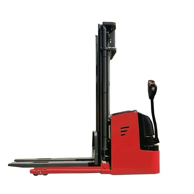 1200kg 2645lbs 3 M Full Electric Walkie Forklift Straddle Stacker