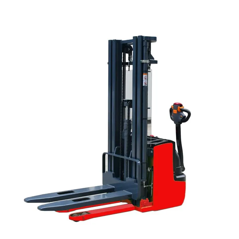 1200kg 2645lbs 3 M Full Electric Walkie Forklift Straddle Stacker