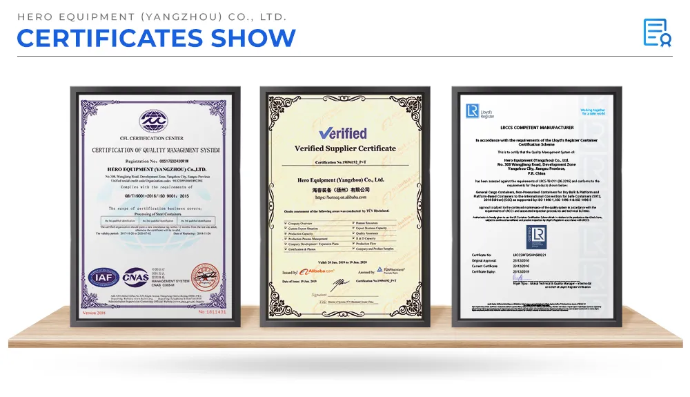 12FT Heavy Duty Roll off Dumpster Open Top Hook Lift Container for Garbage Truck