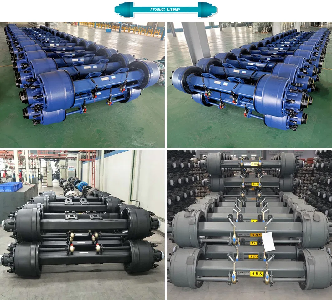 13ton 15ton 16ton Inboard American Type Trailer Rear Axle Manufacturer for Semi Trailer Axle Parts and Truck Spare Parts