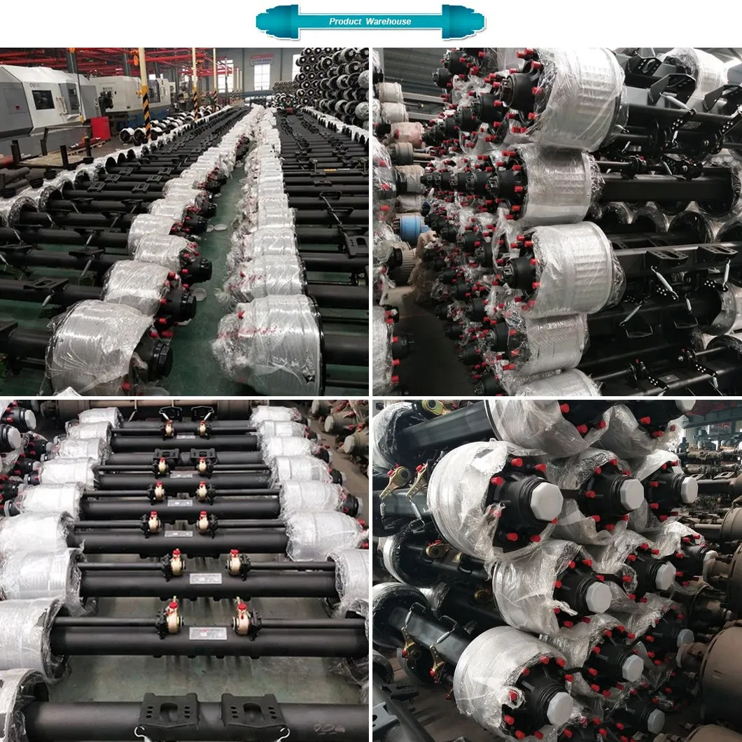 13ton 15ton 16ton Inboard American Type Trailer Rear Axle Manufacturer for Semi Trailer Axle Parts and Truck Spare Parts
