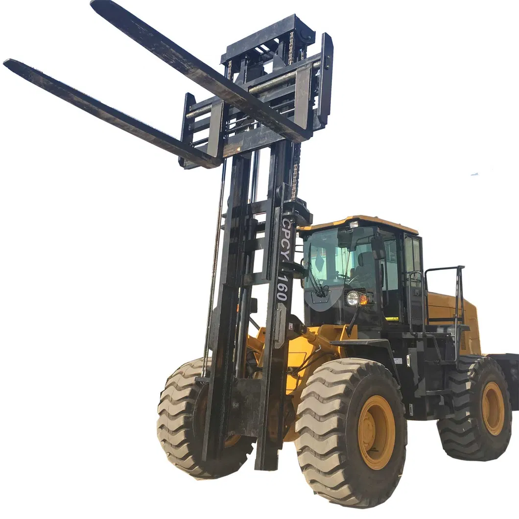 16 Ton 20ton 4X4 Heavy Duty Powered Diesel 4WD Forklift Heavy Forklift Truck and 18ton Rough Terrain Forklift