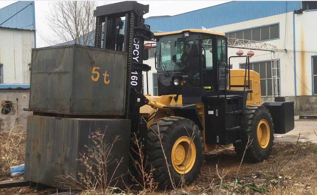 16 Ton 20ton 4X4 Heavy Duty Powered Diesel 4WD Forklift Heavy Forklift Truck and 18ton Rough Terrain Forklift