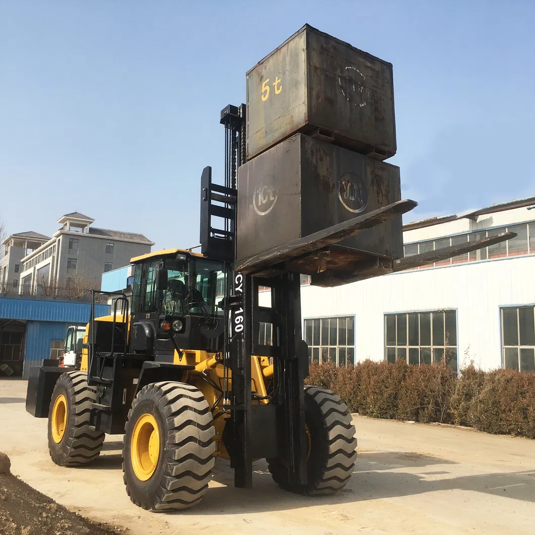 16ton 18ton 20ton Heavy Duty Forklift Manufacturer China New Counterweight Diesel Forklift 4m Lifting Height