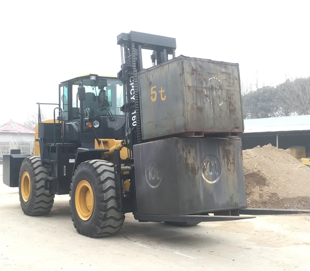 16ton 18ton 20ton Heavy Duty Forklift Manufacturer China New Counterweight Diesel Forklift 4m Lifting Height