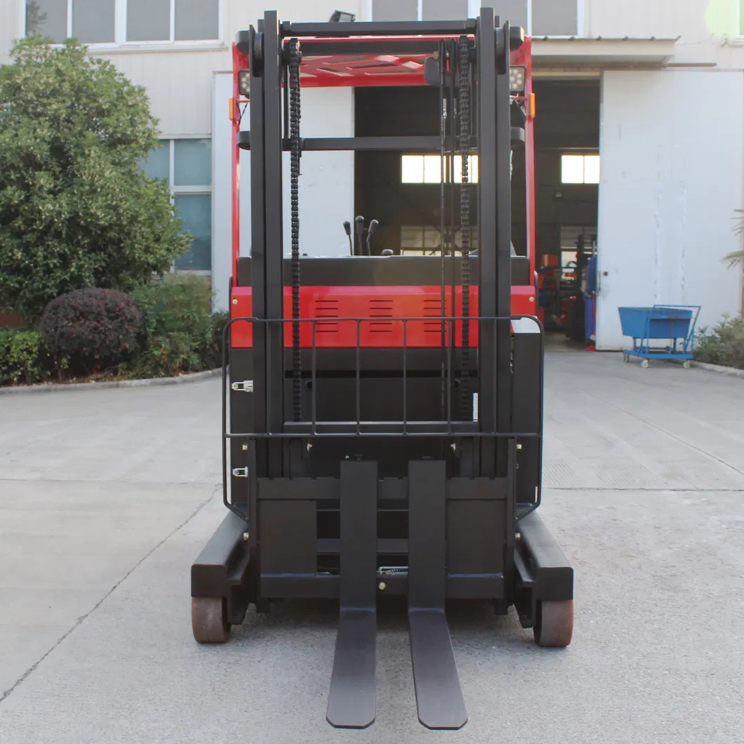 1ton 1.5 Ton 2ton 2.5ton Battery Operated Electric Reach Stacker Lifting Height 1600mm 1.6m Mast Pallet Stacker Truck