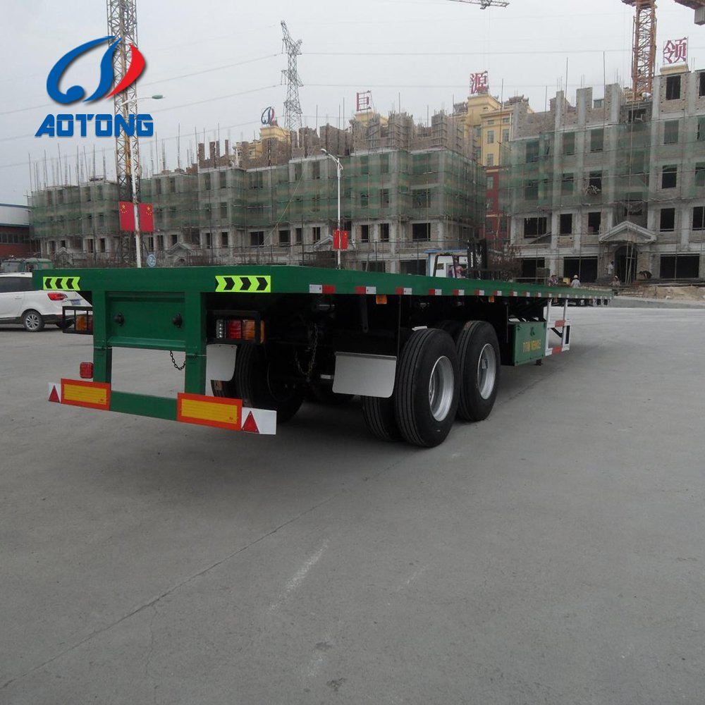 2-3 Axle 35t Container Dedicated Flat Lowbed Semi Trailer (suitable for 30 feet container) (LAT9300TJZG)