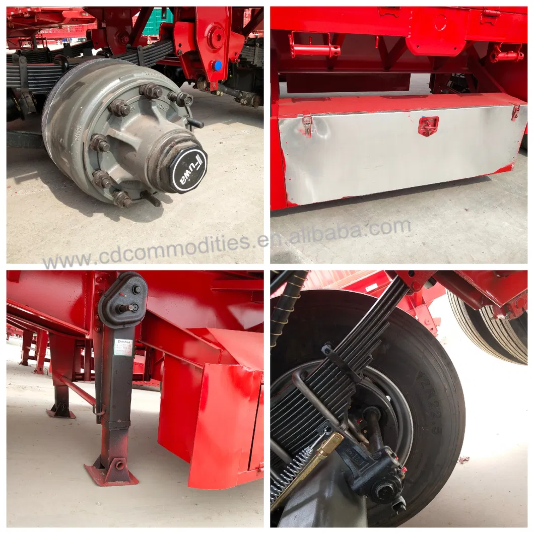 2/3 Axle Dropside Side Wall Semi Trailer for Sale
