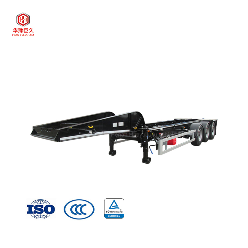 2 Axles 20FT/40FT Skeleton Container Trailer for Transportation