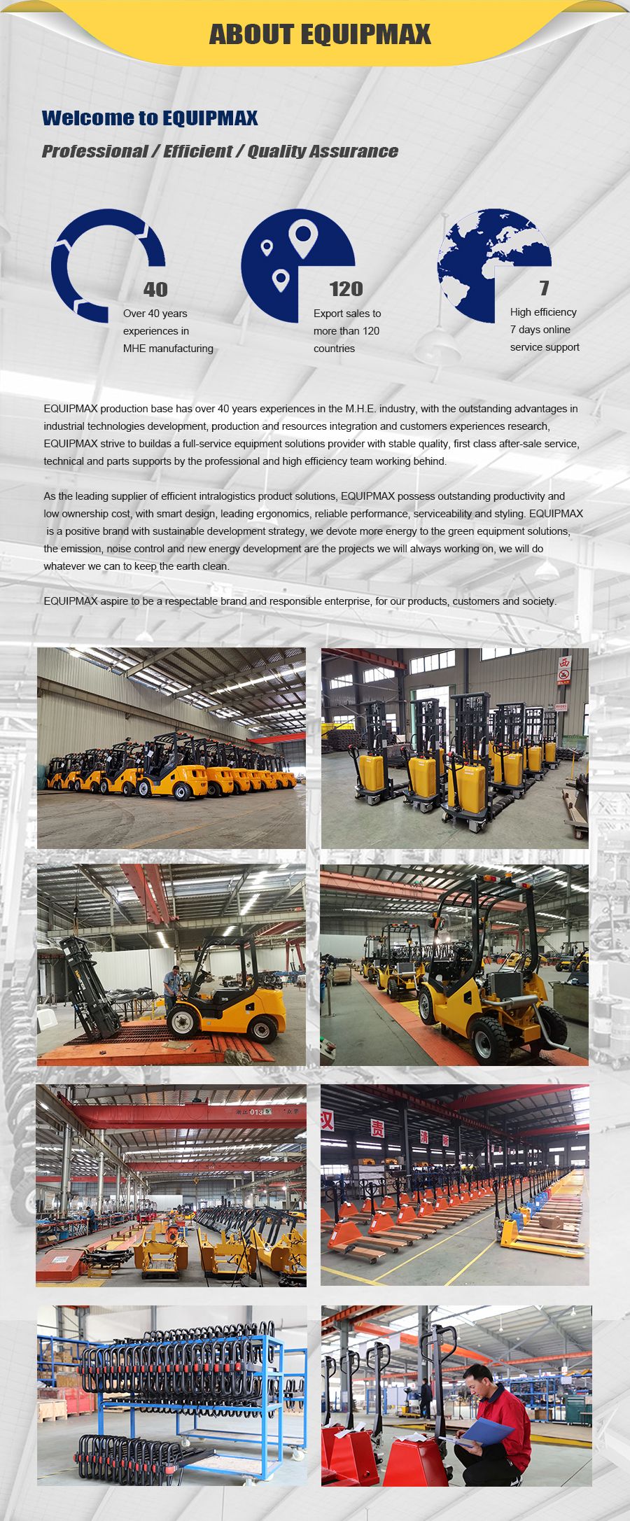 2021 New Equipmax 2.5-3.0t Forklift Truck with Isuzu, Yanmar, Mitsubishi, Nissan Engines