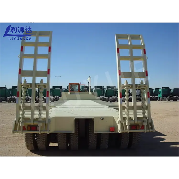 How Does a Two-line Four-axis Platform High and Low Flatbed Trailer Improve Heavy Transport Efficiency?