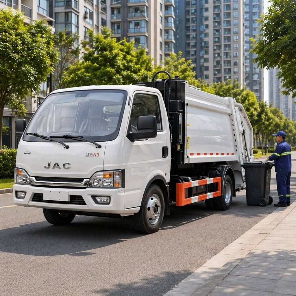 How Long Does Shipping Take for a 5-6 CBM Compression Garbage Truck with JAC Chassis for Sale to Major Ports