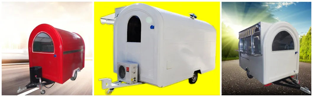 220cm*160cm*230cm Customized 220V Hot Food Trailer Hot Food Truck