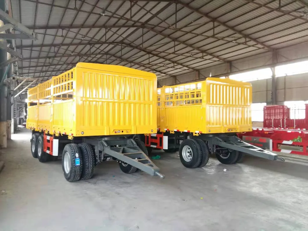 2axle/3 Axle Fence Semi Trailer Cargo Fence Full Trailer