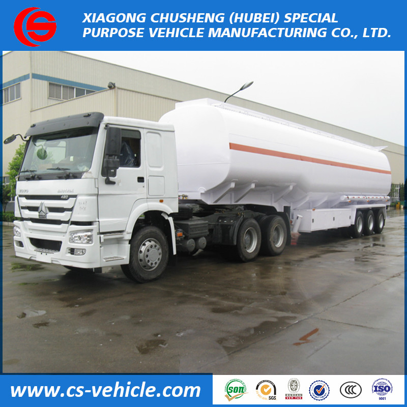 3 Axle 40000L-50000L Water Transport Tank Semi Trailer for Sale
