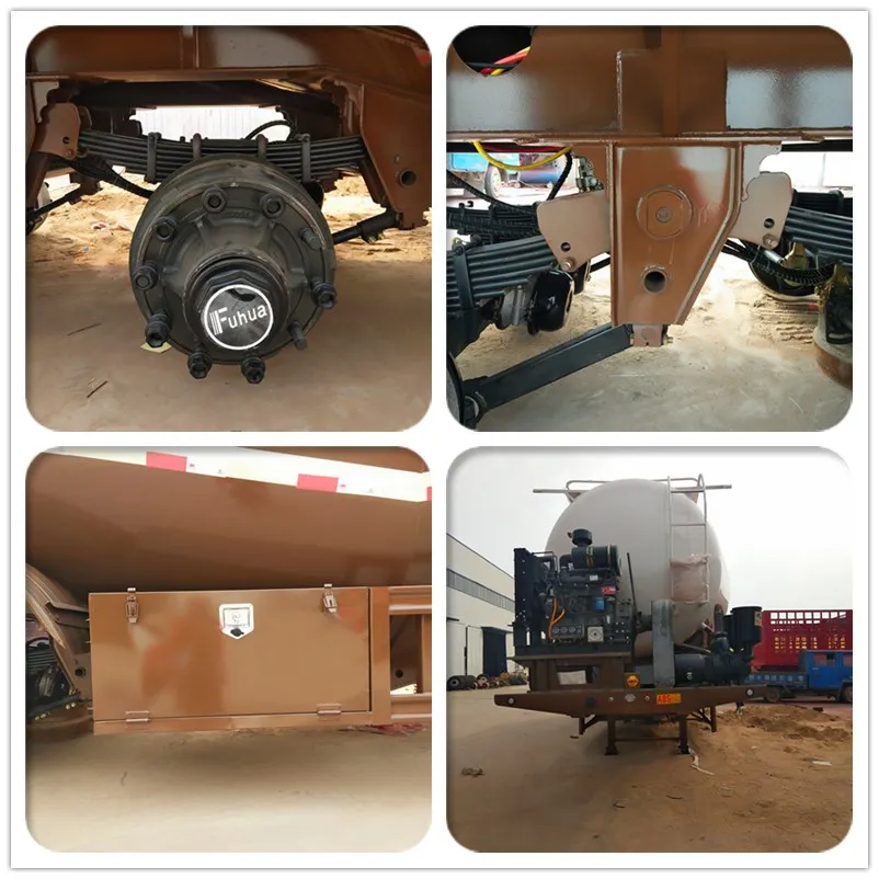 3 Axle 40m3 Bulk Cement Tanker Trailer for Sale