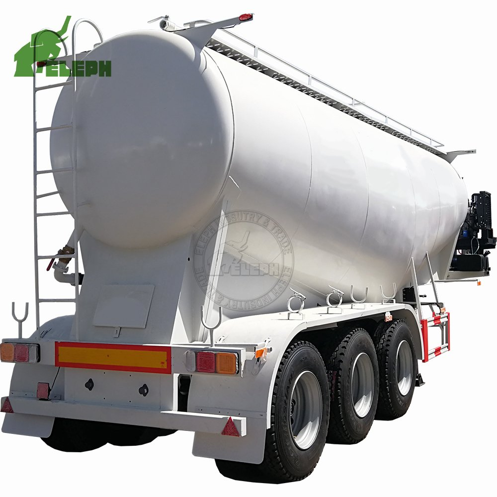 3 Axle 50 Cbm - 60m3 Cement Bulker Semi Trailer Cement Tank Truck Trailer Tanker Trailer