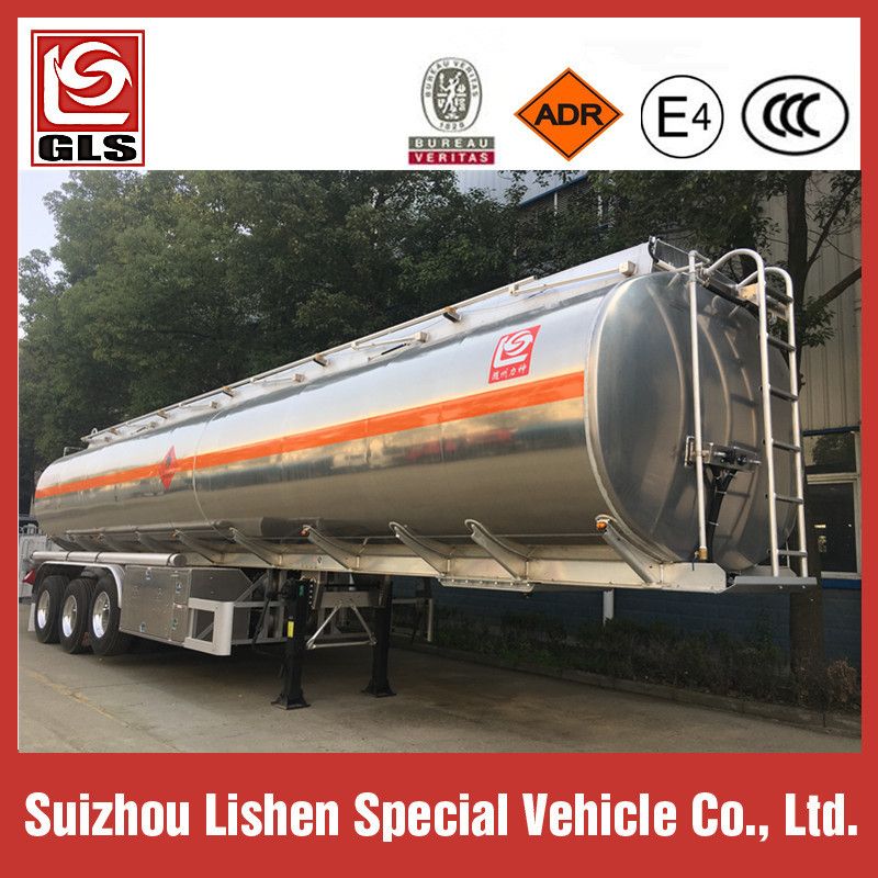 3 Axle 50cbm Fuel Tank Tanker Semi Trailer for Sale Aluminum Alloy Europe Standard