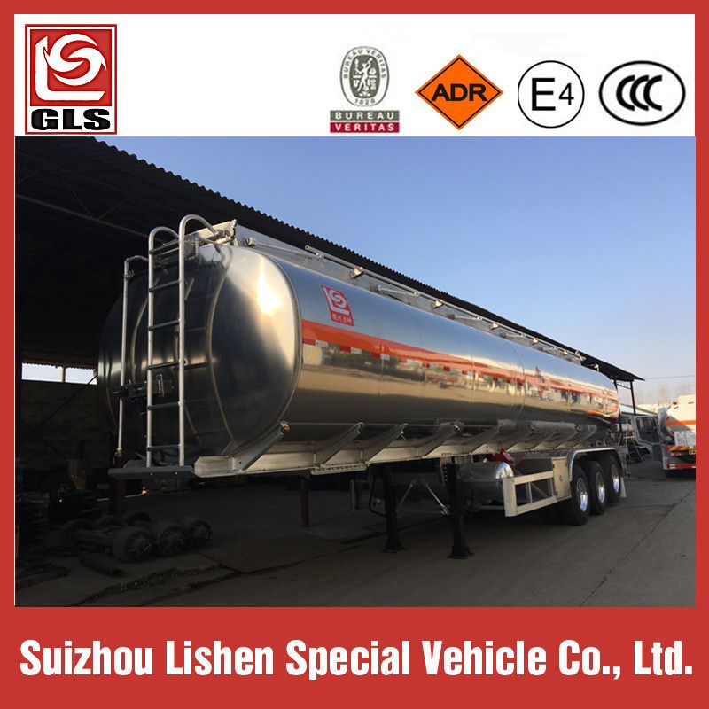 3 Axle 50cbm Fuel Tank Tanker Semi Trailer for Sale Aluminum Alloy Europe Standard