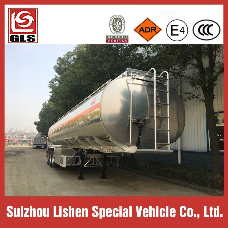 3 Axle 50cbm Fuel Tank Tanker Semi Trailer for Sale Aluminum Alloy Europe Standard