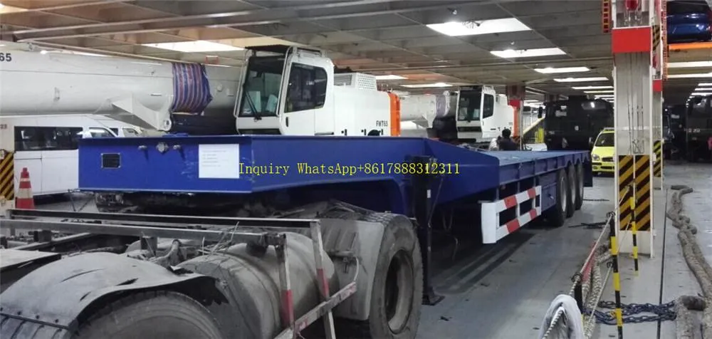 3 Axle 60tons Trailer Sale Sidelifter Flatbed Trailer Low Price