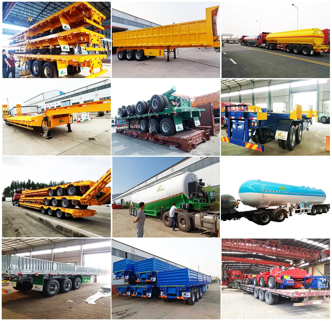 3 Axle Hydraulic Side Tipper Truck Semi Trailer Construction Transport Used Dump Trailer