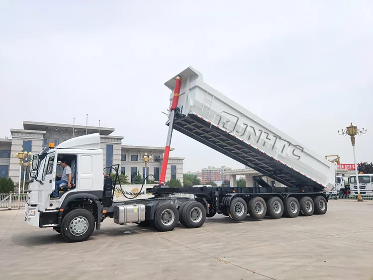 3 Axle Rear Dump Semi Trailer