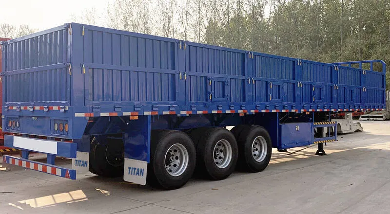 3 Axle Sidewall Tractor Semi Trailer with Removable Side Wall for Sale