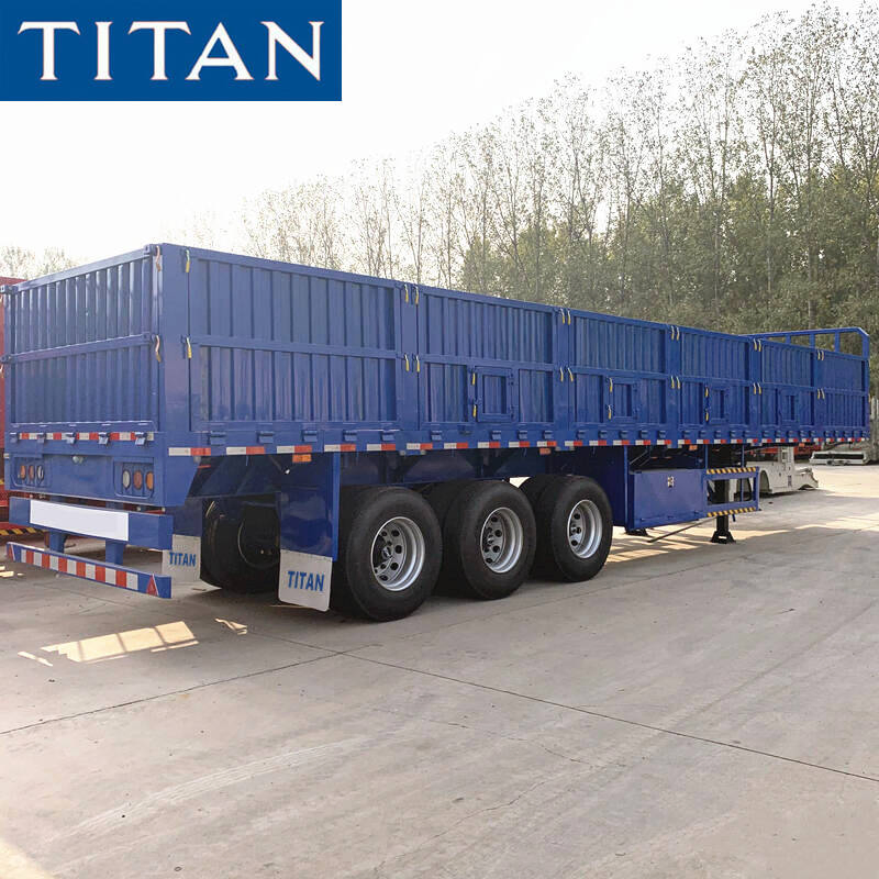 3 Axle Sidewall Tractor Semi Trailer with Removable Side Wall for Sale