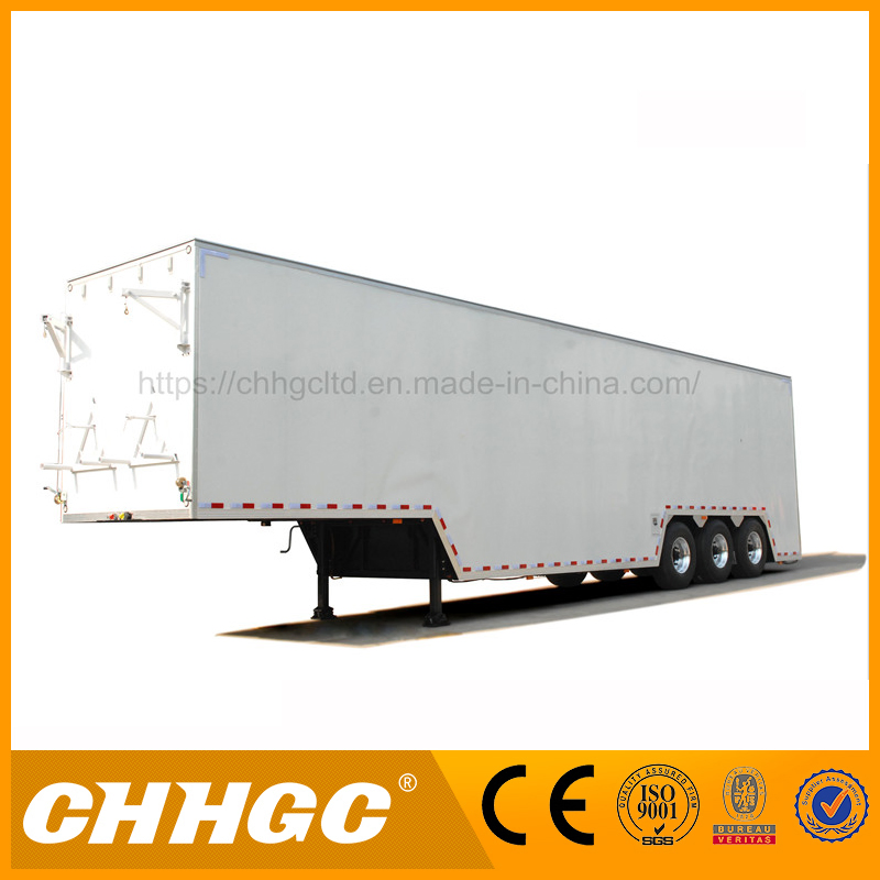 3 Axles 25 Ton Van-Type Cargo Truck Semi Trailers
