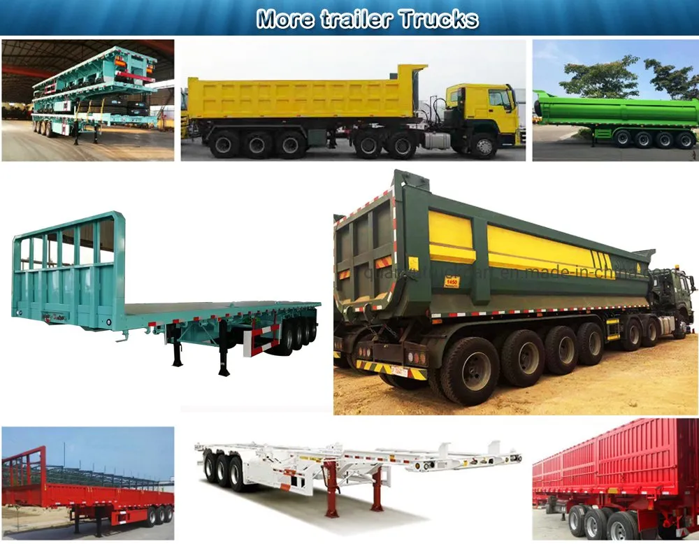 3 Axles 40 Feet 20FT 40FT Shipping Container Flat Bed Flatbed Semi Trailer for Sale