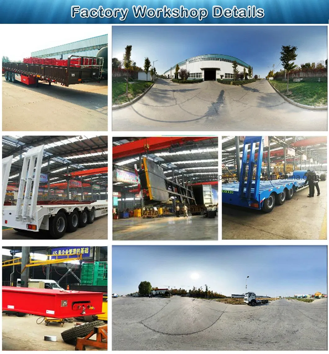 3 Axles 40 Feet 20FT 40FT Shipping Container Flat Bed Flatbed Semi Trailer for Sale