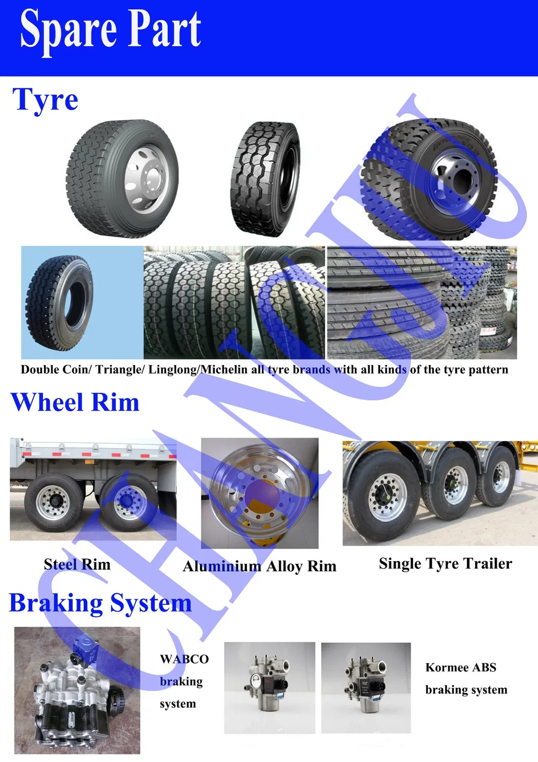 3 Axles 40FT Skeleton Semi Trailer Container Chassis Truck Trailer