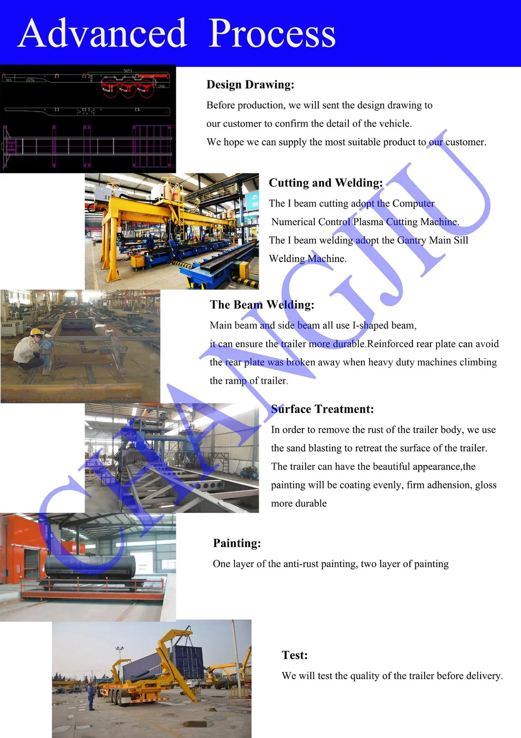 3 Axles 40FT Skeleton Semi Trailer Container Chassis Truck Trailer