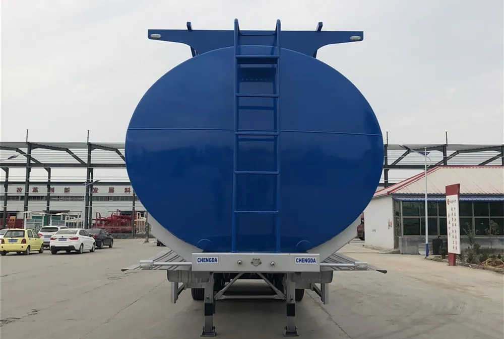 3 Axles 45cbm Fuel Oil Stainless Tanker Semi Trailer