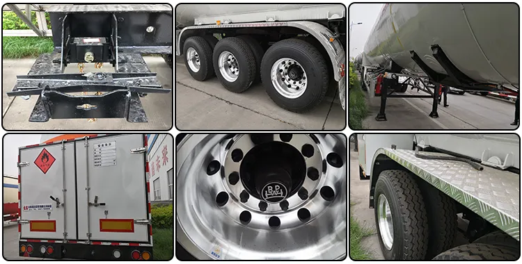 3 Axles 52600L Brand New Trailer Truck LNG Tanker Gas Tanker Trailer