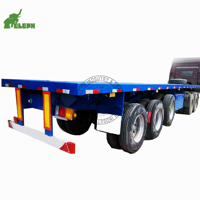 3 Axles Truck 40 to 60mt 40FT Container Flatbed Semi Trailer