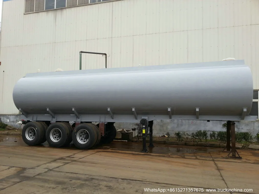 33 T Liquid Sulfuric Acid Tank Trailer (22-33M3 Carbon Steel 8mm Shell, Or Lined LLDPE Plastic Rubber for H2SO4 Dilute Sulphuric Acid HCl Hydrochloric acid)