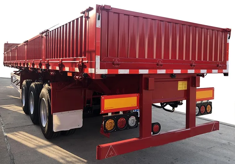 34 Ton Side Dump Trailer Capacity Dropside Side Tipper for Sale