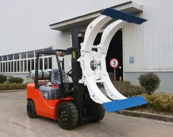 3500kg Gas LPG Dual Fuel Forklift with Paper Roll Clamp