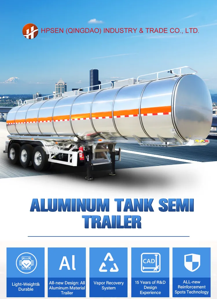 3alxe 42000L Fuel Oil Tanker Truck Trailer for Sale