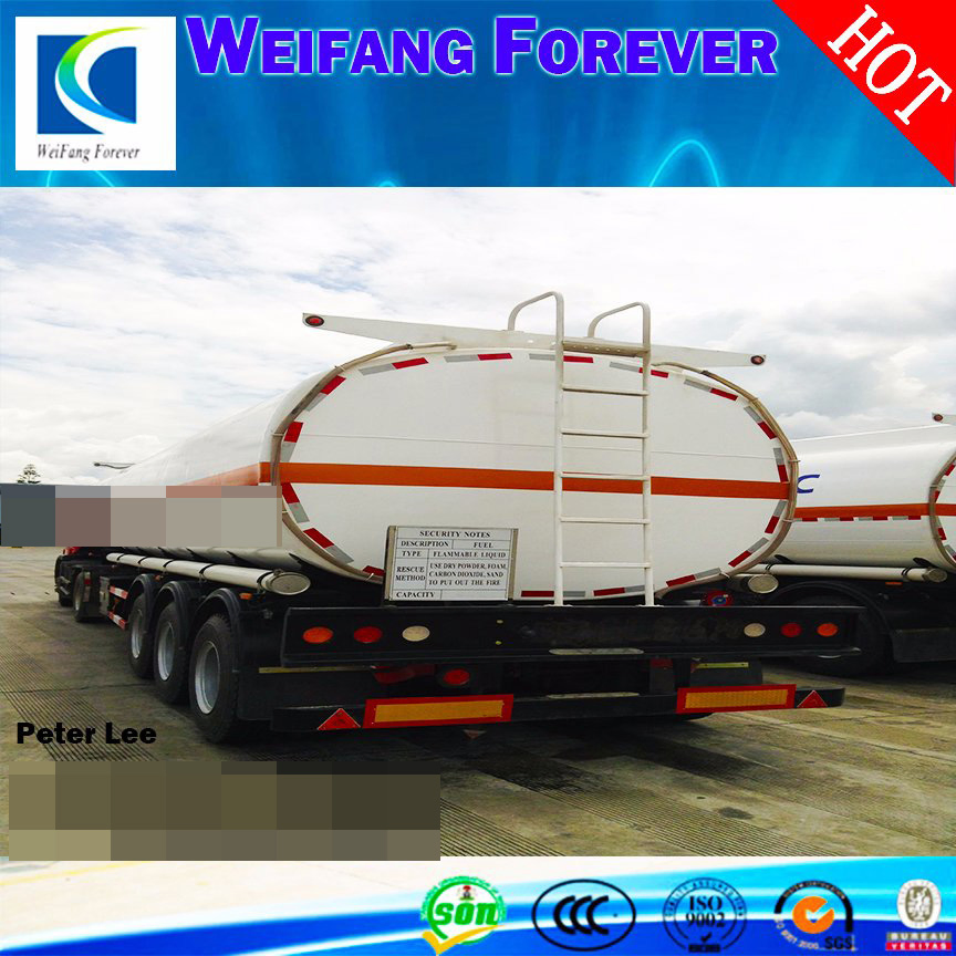 3axles 42000L Aluminium Alloy Oil Tanker