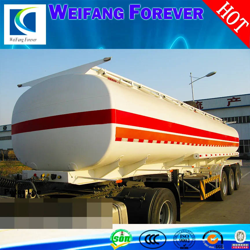 3axles 42000L Aluminium Alloy Oil Tanker