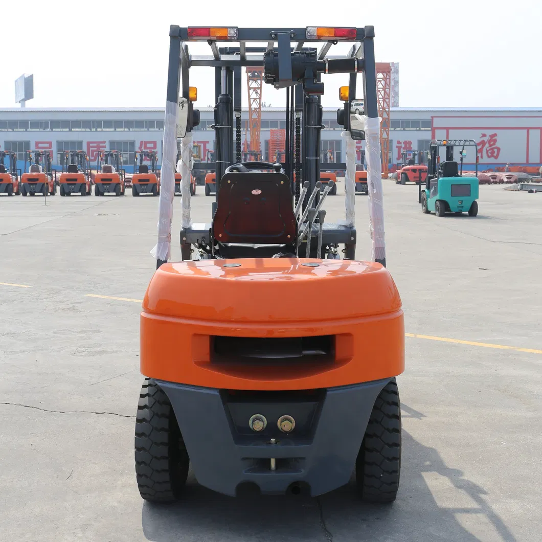 3ton 3000kg Cpcd30 Diesel Forklift Truck with 3m Two Stage Full Free Mast Duplex Full Free Mast