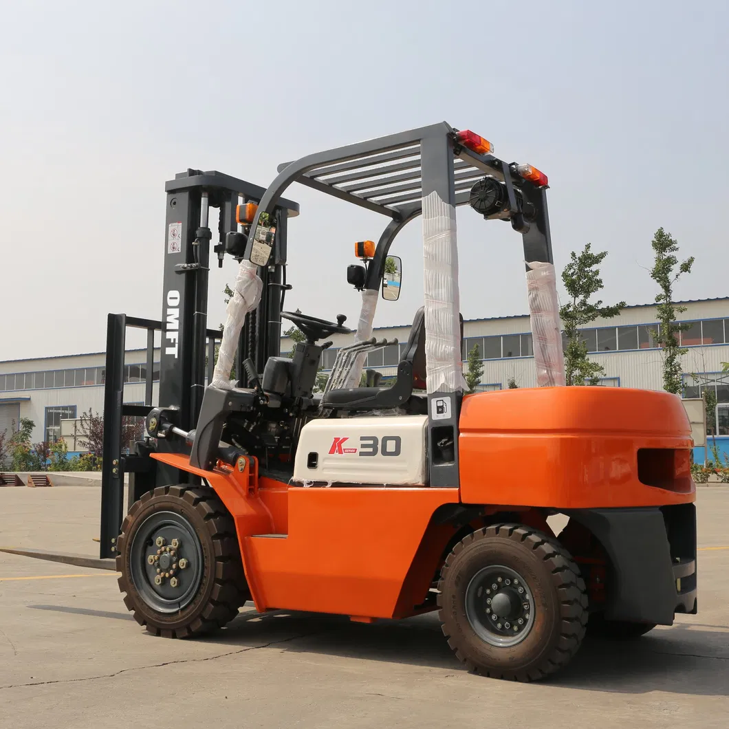 3ton 3000kg Cpcd30 Diesel Forklift Truck with 3m Two Stage Full Free Mast Duplex Full Free Mast