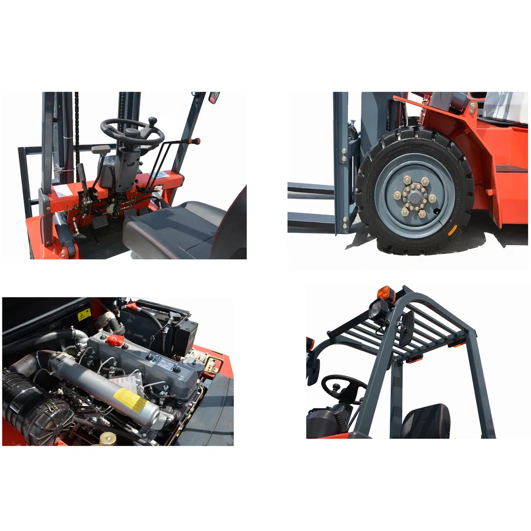 3ton 3000kg Cpcd30 Diesel Forklift Truck with 3m Two Stage Full Free Mast Duplex Full Free Mast