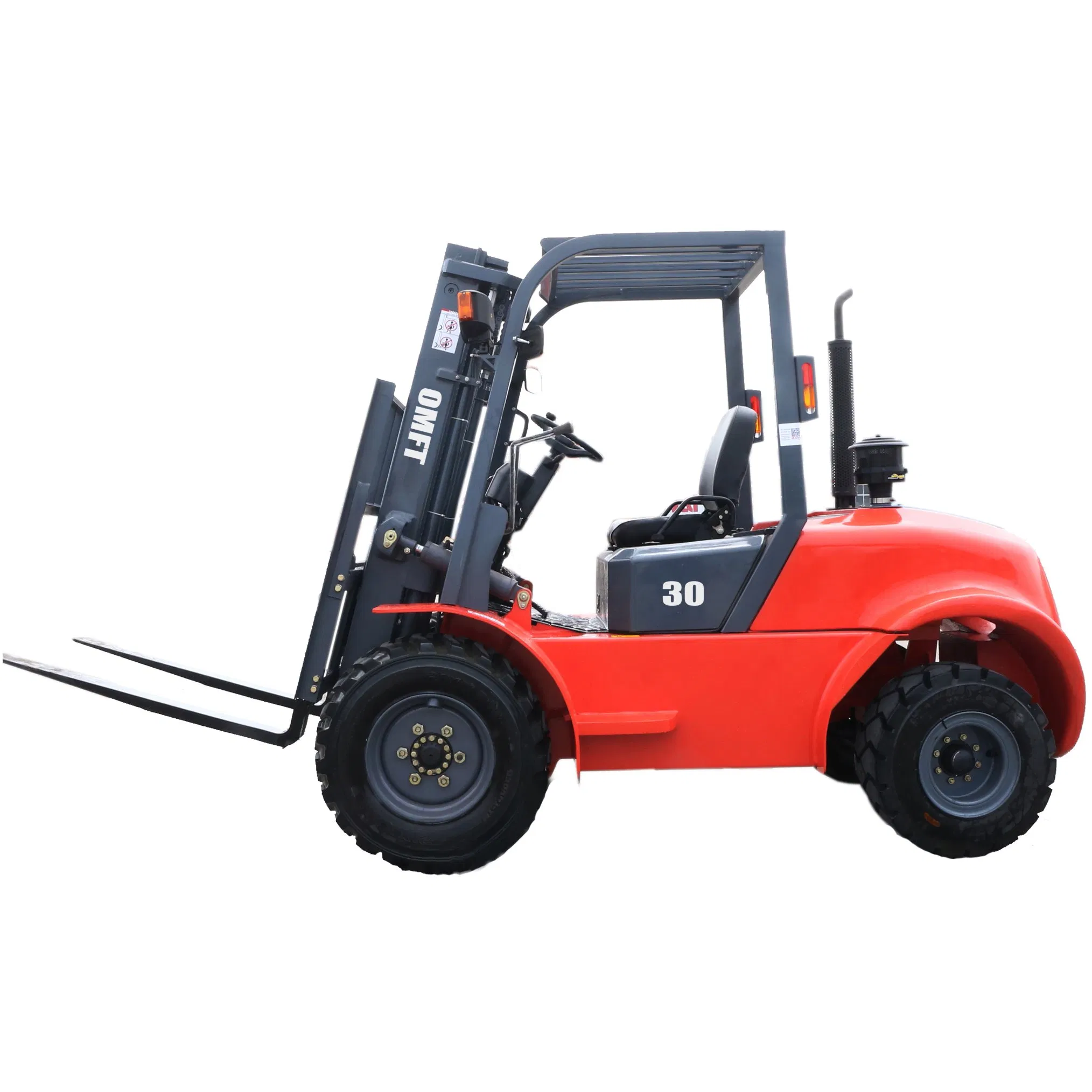 4-Weel Drive 2.5t Rough Terrain Forklift Truck with Cabin 2.5ton